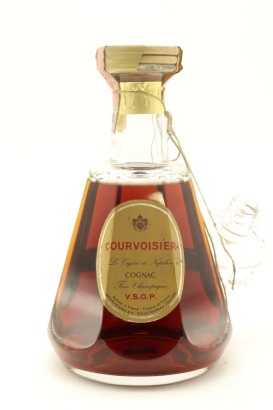 (1) Courvoisier VSOP Fine Champagne Cognac Baccarat Decanter, France, 750ml, Circa 1960s