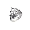 Silver Lotus Flower Ring