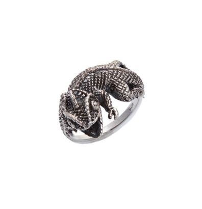 Silver Chameleon Ring