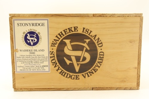 (12) 2000 Stonyridge Vineyard Larose, Waiheke Island [BC95] (OWC)