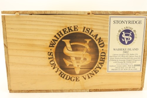 (12) 2002 Stonyridge Vineyard Larose, Waiheke Island (OWC)