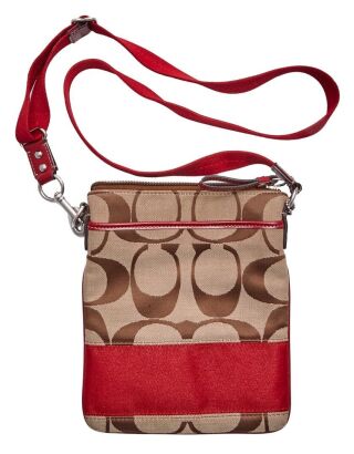 Coach Signature Stripe Swing-Pack