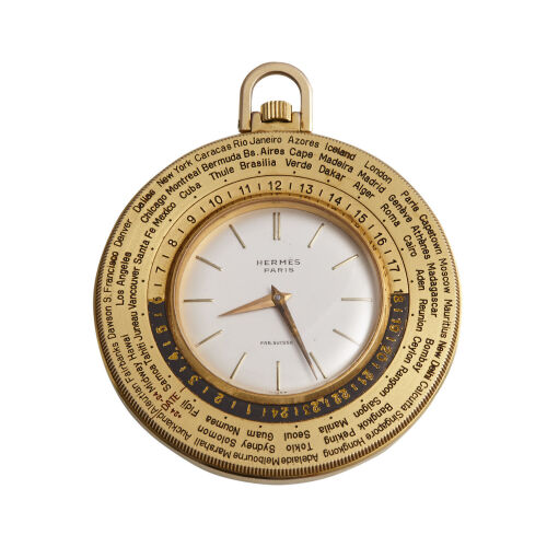 Hermes World Time Pocket Watch