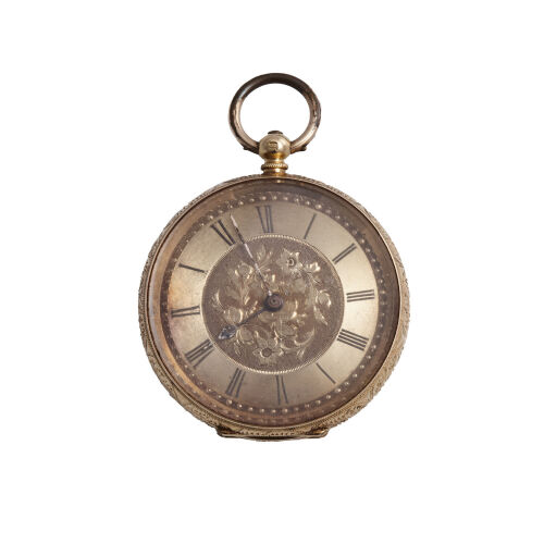 18ct Open Face Pocket Watch