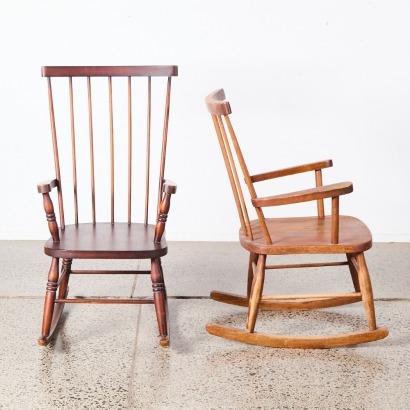 A Pair of Antique Rocking Chairs