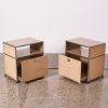 A Pair Of USM Haller Modular Furniture Night Tables - 2