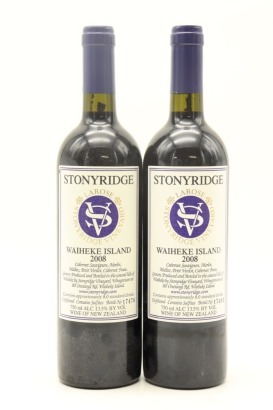 (2) 2008 Stonyridge Vineyard Larose, Waiheke Island