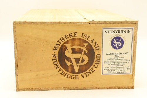 (12) 2007 Stonyridge Vineyard Larose, Waiheke Island (OWC)