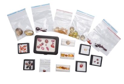 An Assortment of Gemstones - red