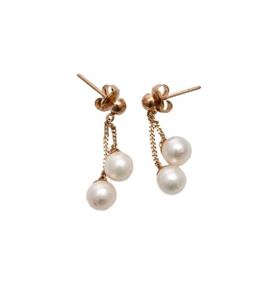 14ct Pearl Drop Earrings