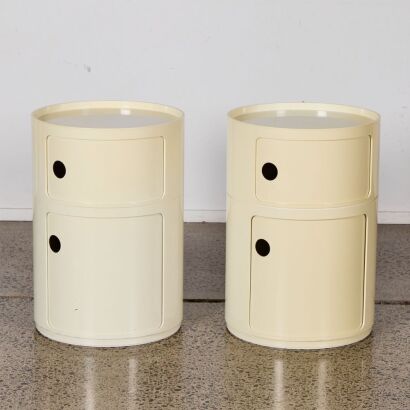 A Pair Of Componibilis By Anna Castelli For Kartell