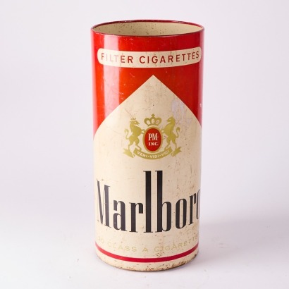 A Vintage Marlboro Rubbish Bin