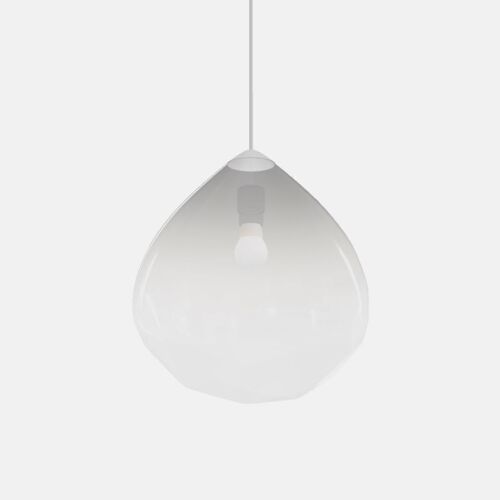 A Mouth Blown Resident Parison Pendant - Clear