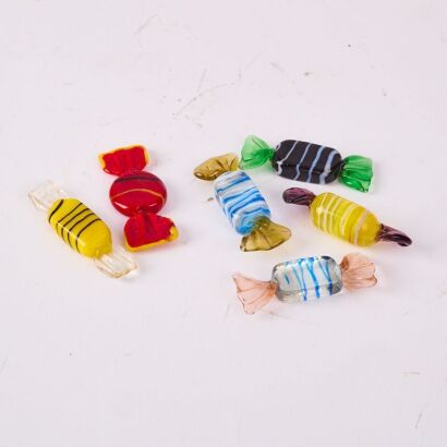 A Set of Six Murano Lollies