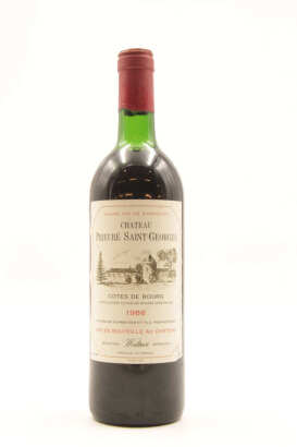 (1) 1986 Chateau Prieure Saint Georges, Cotes de Bourg