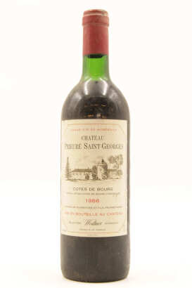 (1) 1986 Chateau Prieure Saint Georges, Cotes de Bourg (TL)