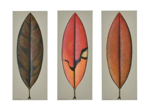 SUE BANCROFT Triptych Leaves