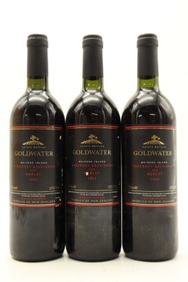 (3) 1993 Goldwater Estate Cabernet Sauvignon/Merlot, Waiheke Island