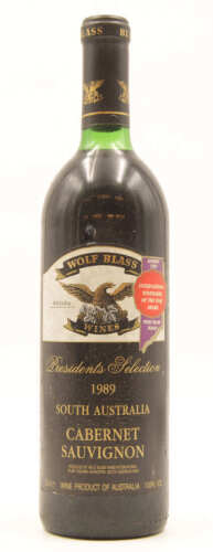 (1) 1989 Wolf Blass Presidents Selection Cabernet Sauvignon, South Australia