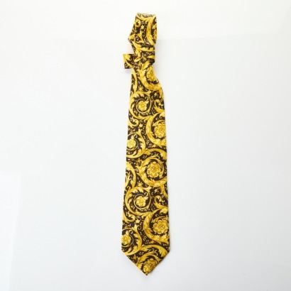 Gianni Versace, Brocade Pattern 100% Silk Tie