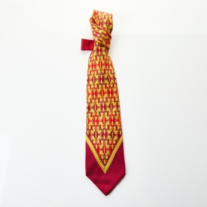 Gianni Versace, Gold Pattern 100% Silk Tie