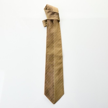 Hugo Boss, Gold Textured 100% Silk Tie