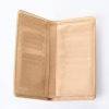 Chanel, Beige Quilted Lambskin Leather Long Wallet - 2