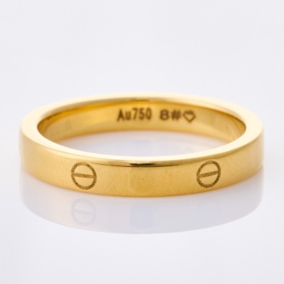 18ct Yellow Gold, Hollow, 3mm Band, Size P