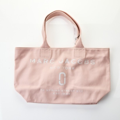 Marc Jacobs, Pale Pink Canvas Logo Tote Bag - As new