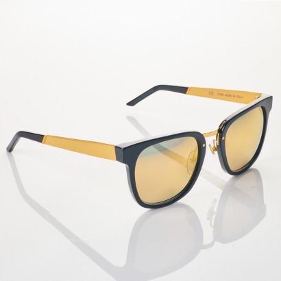 Retro, Super Future Aalto Black Sunglasses with Box