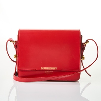 Burberry, Small Grace Red Leather Crossbody Bag