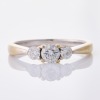 18ct White Gold, .52ct Three Stone Diamond Ring