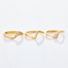 18ct Yellow Gold, Trio Set, .30ct Diamond Solitaire Ring/ Plain Band /.20ct Diamond Band, Size L 1/2 - 2