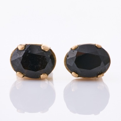 9ct Yellow Gold, Tourmaline Stud Earrings