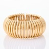 9ct Yellow Gold, Flexible Rounded Circular Tube Cuff