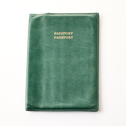 Vintage, Rolex Green Leather Passport Holder, 68.08.03