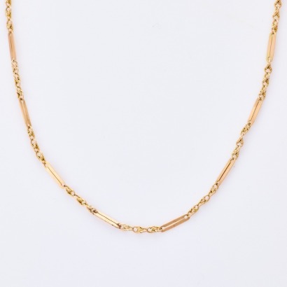 9ct Yellow Gold, 50cm Fancy Link Chain