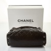 Chanel, Black Glazed Crumpled Caviar Crave Shoulder Bag with Box - 2