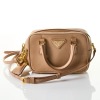 Prada, Beige Saffiano Lux Mini Crossbody Cameo Bag