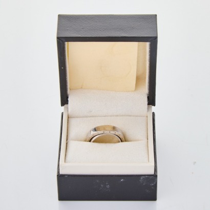 Montblanc, Sterling Silver Rotating Ring with Box