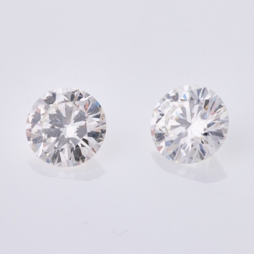 One Pair of Loose Round Brilliant Cut .88ct Diamonds