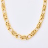 10ct Yellow Gold, 42cm, Hollow Oval Curb Link Chain