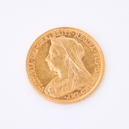 A full, 1897 Sovereign Coin, of 22mm in Diameter