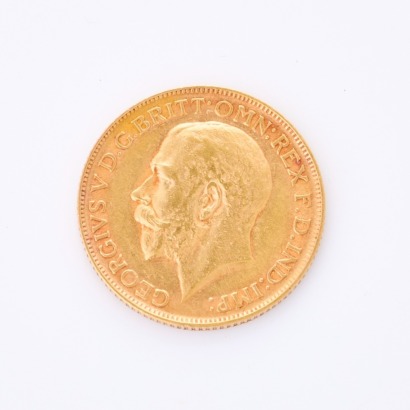 A full, 1911 Sovereign Coin, of 22mm in Diameter