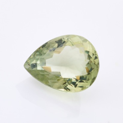 Loose, 16.80ct, Pear Cut Prasiolite