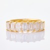 18ct Yellow Gold, 2.14ct Emerald Cut Diamond Ring