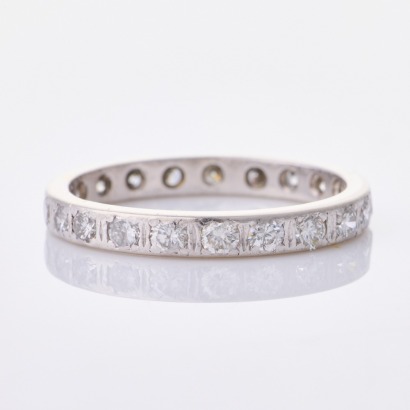 Platinum, Traditional 1.14ct Diamond Eternity Ring