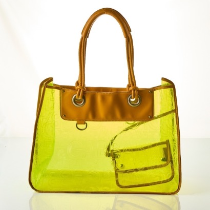 Dolce & Gabbana, Lime Green Clear Beach Tote