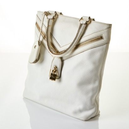 Dolce & Gabbana, White Leather Tote