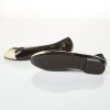 Chanel, Interlocking CC Black Patent Ballet Flats, Size 38 - 2